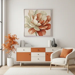 Modern living room art display