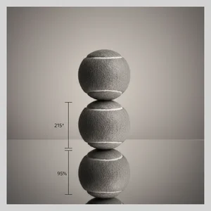 Grayscale Tennis Ball Stack