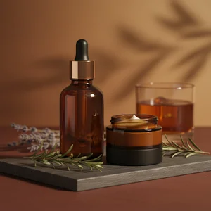 Warm Skincare Elixir Display