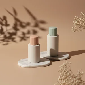 Minimalist skincare with botanicals