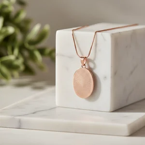 Rose Gold Leaf Necklace