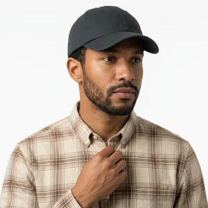 Classic charcoal baseball cap on model