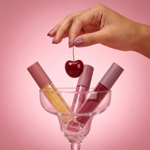 Cherry lip gloss cocktail