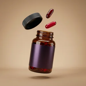 Floating supplement bottle