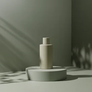 Minimalist green studio display