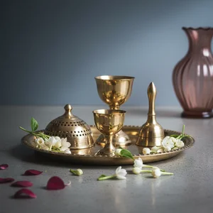 Festive Golden Display Tray