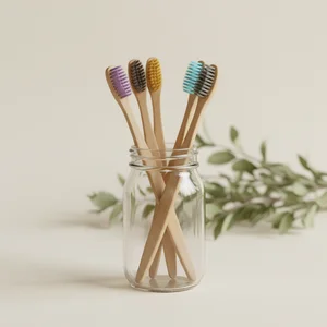 Eco-friendly bamboo toothbrushes