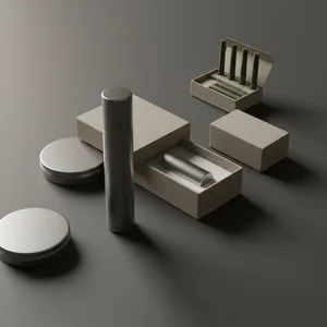 Sleek black product array