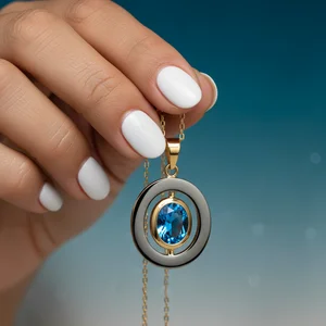 Dainty evil eye necklace