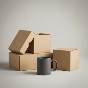 Minimalist packaging with mug