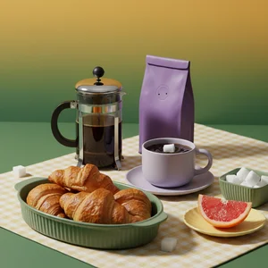 Cozy Morning Coffee & Pastries