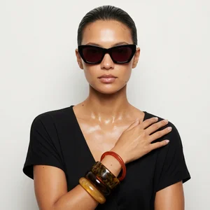Modern accessories on model