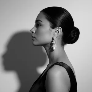 Elegant feminine silhouette