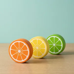 Fresh citrus cosmetic jars