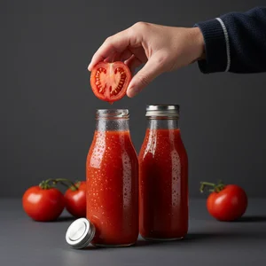 Fresh Tomato Juice Bottles
