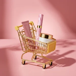 Beauty haul in mini gold cart