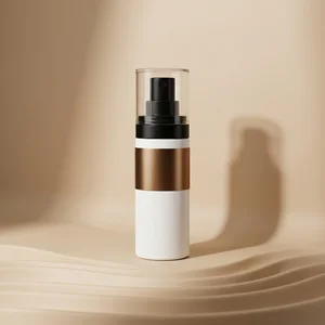 Elegant beige beauty bottle