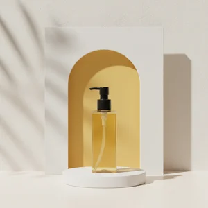 Luxury cosmetic pump bottle display