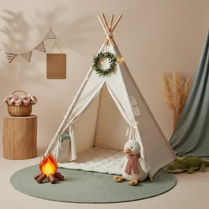 Cozy kids' play teepee
