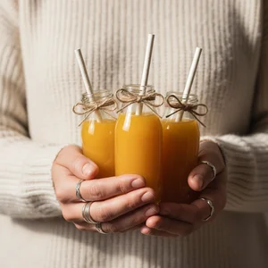 Fresh orange juice refreshment