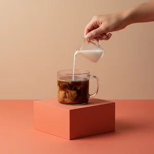Iced Coffee Milk Pour