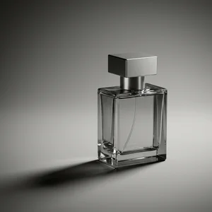 Minimalist perfume with shadow