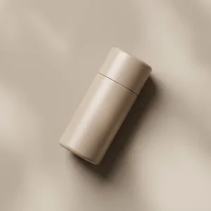 Minimalist beige container mockup