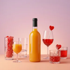 Sweet Valentine's beverage setup