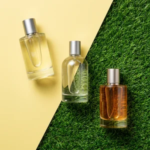Sunny perfume on grass and yellow