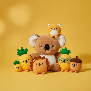 Playful Yellow Plush Animals