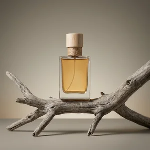 Natural perfume on driftwood