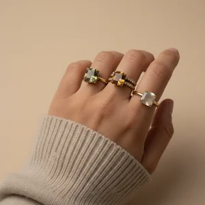 Chunky Statement Ring on Hand