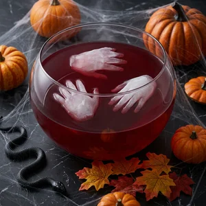 Spooky Halloween hand-ice punch bowl