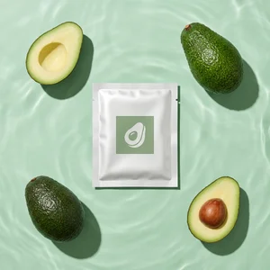 Fresh avocado skincare sachet