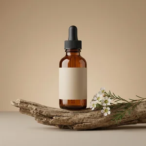 Organic serum on driftwood