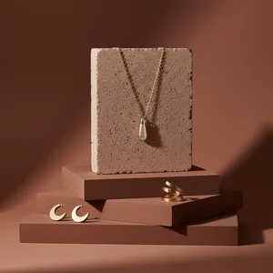 Artisanal Decor on Red Pedestal