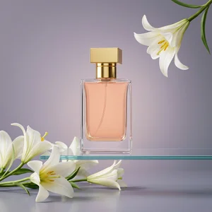 Elegant perfume with lilies