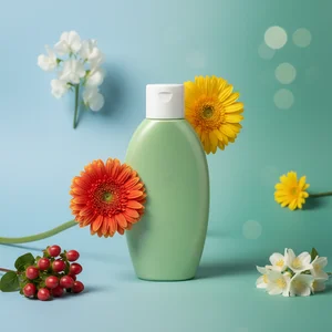 Fresh herbal skincare bottle