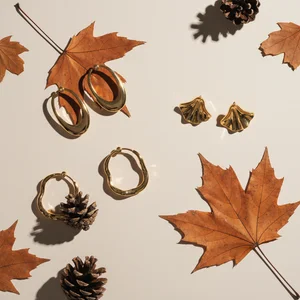 Autumnal Gold Jewellery Display