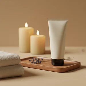 Spa essentials with lavender