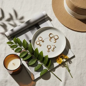 Summer Day Essentials Flat Lay
