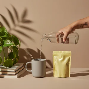 Cozy morning coffee ritual