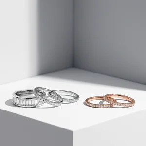 Modern diamond rings with sharp shadows