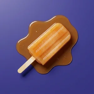 Vibrant orange popsicle