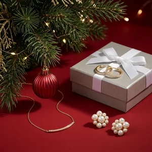 Festive jewelry gift set