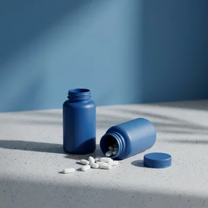 Dynamic blue supplement packaging