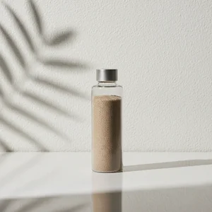 Minimalist Skincare Bottles Stack