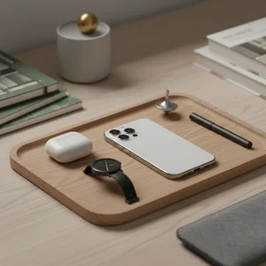 Organized minimalist workspace