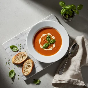 Cozy Tomato Soup & Herbs