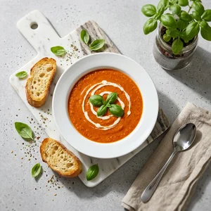 Cozy Tomato Soup & Herbs